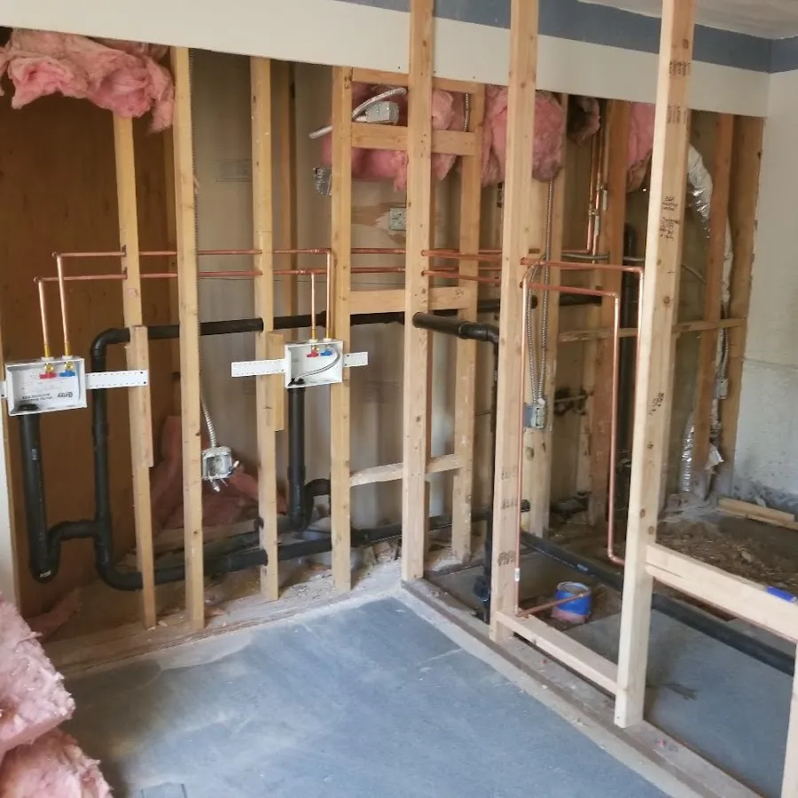 Copper pipe rough-in and plumbing installation in Fort Lee